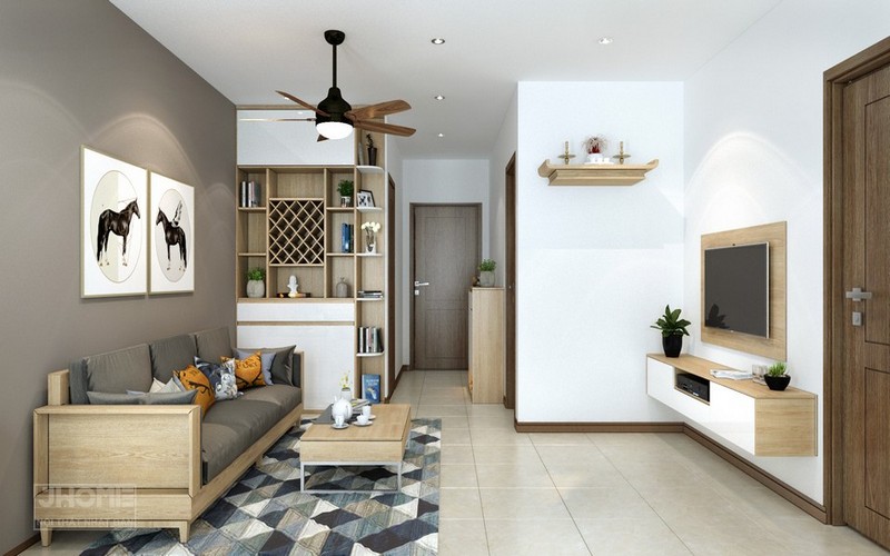 Thiết kế nội thất chung cư 45m2 theo phong cách tối giản